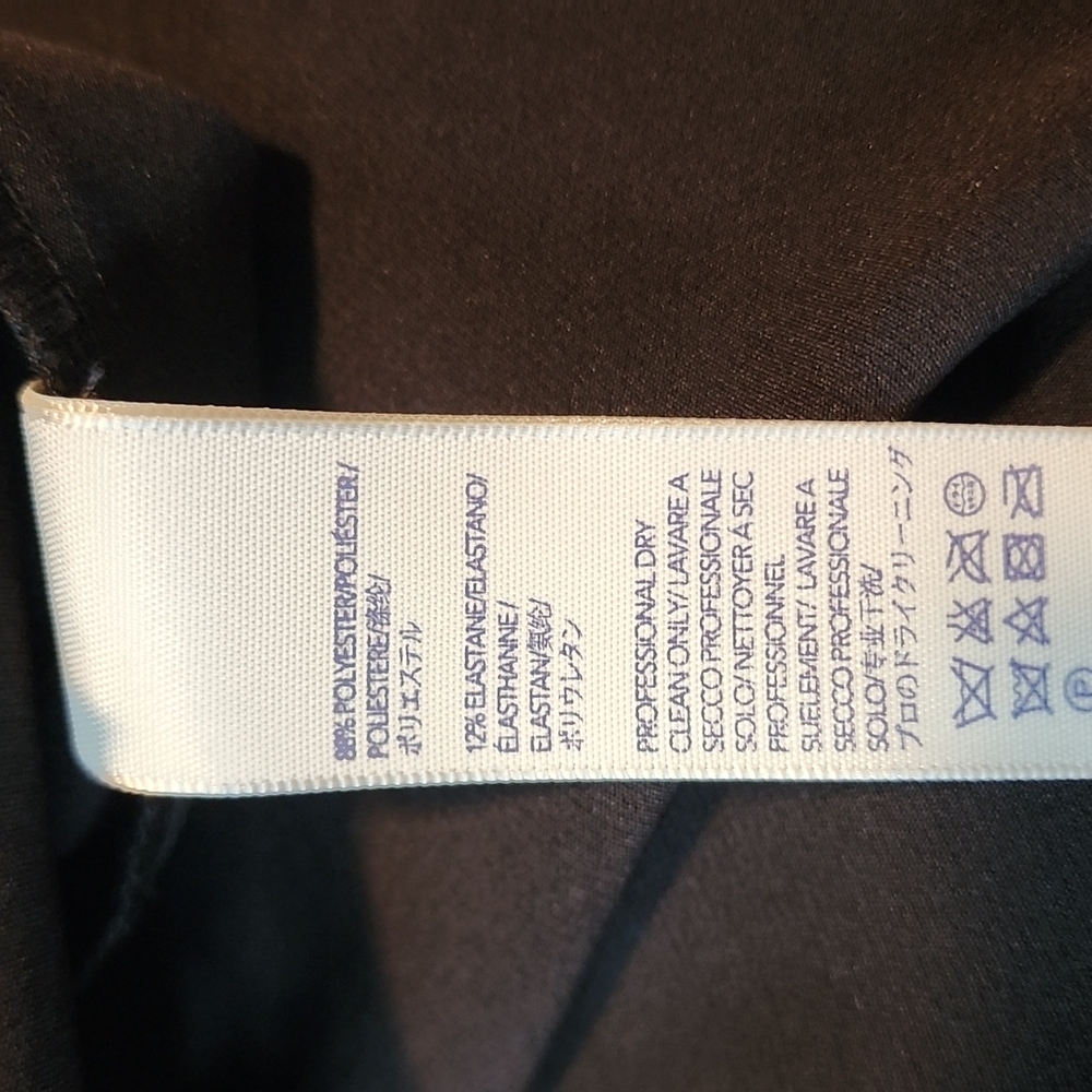 Rebecca Minkoff black cropped pants with ruffle hem-26 - Picture 6 of 8